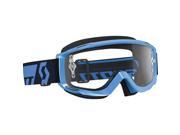 Scott USA Hustle Solid 2016 MX Offroad Goggle w Clear Works Lens Blue