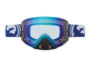 Dragon NFX Goggles Blue White Split Clear Lens