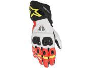 Alpinestars GP Pro R2 Leather Motorcycle Gloves Black White Red Yellow MD