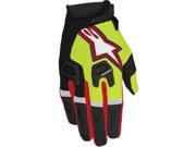 Alpinestars Racefend Offroad Gloves Yellow Fluorescent Black Red MD