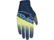 Alpinestars Dune 2 MX Offroad Gloves Blue Yellow Cyan MD