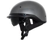Zox Roadster DDV Open Face Helmet Titanium Silver SM