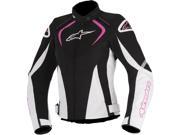 Alpinestars Stella T Jaws Air Womens Sport Riding Jacket Black White Pink XS
