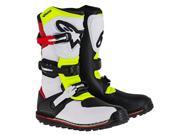 Alpinestars Tech T Mens MX Offroad Boots White Red Yellow Black