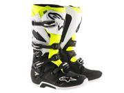 Alpinestars Tech 7 Mens MX Offroad Boots Black White Yellow 9