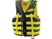 Slippery Hydro Nylon Life Vest Green Yellow XS