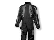 Olympia Odyssey Mens One Piece Suit Black Pewter Gray MD