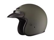 Gmax GM2X Youth Solid Helmet ATV Flat Green LG