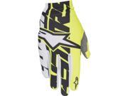 Alpinestars Dune 1 MX Offroad Gloves White Black Yellow Fluorescent LG