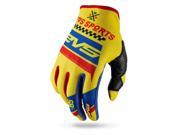 EVS Slip On Gloves Rally Yellow Blue Red LG