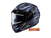 HJC CS R3 Spike Snow W Electric Shield Full Face Helmet Blue Black Gray MD