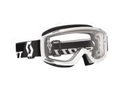 Scott USA Hustle Solid 2016 MX Offroad Goggle w Clear Works Lens White