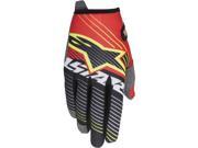 Alpinestars Radar Tracker MX Offroad Gloves Red White Black MD