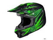 HJC CL X7 Pop N Lock MX Offroad Helmet Green Black SM