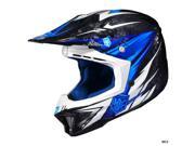 HJC CL X7 Pop N Lock MX Offroad Helmet Blue White Black LG