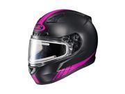 HJC CL 17 Streamline Snow Helmet w Electric Shield Neon Pink Flat Black SM