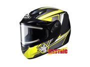 HJC CS R2 Seca Snow Helmet w Electric Shield Yellow Black MD