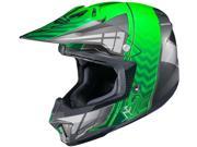 HJC CL X7 Cross Up MX Offroad Helmet Green Silver SM