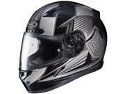 HJC CL 17 Striker Motorcycle Street Helmet Black Silver LG