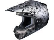 HJC CS MX 2 Graffed MX Offroad Helmet Silver Black Gray MD