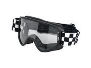 Biltwell Inc. Moto 2.0 MX Offroad Goggles Checkerboard Black White