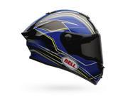 Bell Race Star Triton Full Face Street Helmet Blue Yellow SM