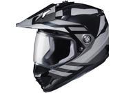 HJC DS x1 Lander Street Offroad Helmet Black Silver LG