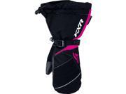 FXR Fusion Mittens Black Fuchsia SM