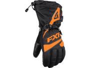 FXR Fuel Snow Gloves Black Orange SM