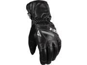 FXR Leather Short Cuff Gloves Black LG