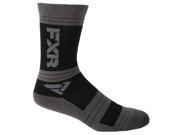 FXR Turbo Athletic Womens Socks 2 Pair Black Charcoal Gray