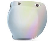 Bell Custom 500 3 Three Snap Bubble Shield Silver Iridium