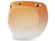 Bell Custom 500 3 Three Snap Bubble Shield Amber Gradient