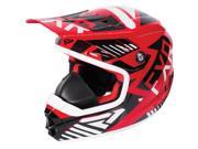 FXR Throttle Battalion Youth MX Offroad Snowmobile Helmet Red Black White LG