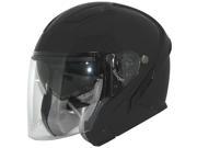 Zox Sierra SVS Open Face Motorcycle Helmet Matte Black MD