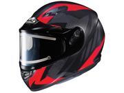 HJC CS-R3 Treague Electric Shield Snow Helmet Red/Black LG HJC CS-R3 Treague Electric Shield Snow Helmet Red/Black LG
