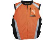 Joe Rocket Military Spec Mesh Vest Orange/Black/Silver SM/MD Joe Rocket Military Spec Mesh Vest Orange/Black/Silver SM/MD