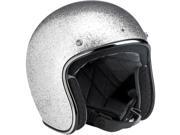 Biltwell Bonanza Solid Motorcycle Helmet Silver SM Biltwell Bonanza Solid Motorcycle Helmet Silver SM