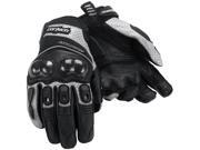 Cortech Accelerator Series 3 Leather Gloves Black/Silver XL Cortech Accelerator Series 3 Leather Gloves Black/Silver XL