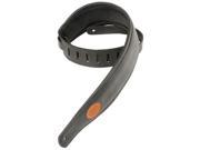 Levy s Padded Garment Leather Classic Guitar Strap Black