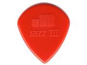 Dunlop Nylon Jazz III Guitar picks Red 6 Pack