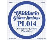 D Addario Single Plain Steel String .014