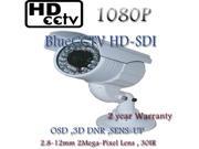 HD SDI high definition CCTV IR Bullet Camera 2.1 Mega Pixel 1080P Full HD with 2.8 12mm 72IR