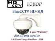 HD SDI high definition CCTV IR Vandal Dome Camera 2.1 Mega Pixel 1080P Full HD with 2.8 12mm 30IR