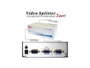 Premium 2 port vga svga projector splitter multiplier