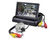 4.3 Folding Color LCD Monitor Surveillance Kit w Wired Video Camera EV 818CB