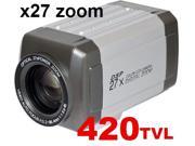 CCTV Box Type Zoom camera 27x Optical Zoom All In One 420TVL ICR Auto Focus Support RS 485 Control