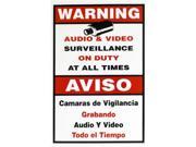 Warning sign In English and Spanish 11 18