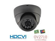 HD TVI CCTV In Outdoor Eyeball Dome IR Night Vision Camera HD 1080P 2.1 Mega Pixel Image 24 Leds Range Upto 60FT 3.6mm