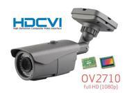 BlueCCTV HD CVI CCTV Bullet Type IR Night Vision Camera HD 1080P 2.1 Mega Pixel HD Image 42 Leds Range Upto 130FT 2.8 12mm Mega Pixel Vari Focal Lens Installed